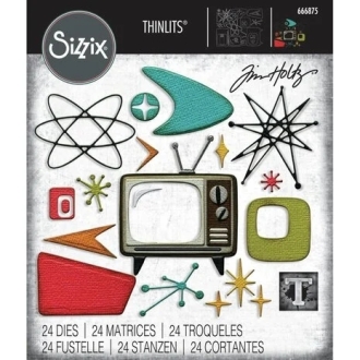 Sizzix Thinlits Die Set Vault Atomic Retro