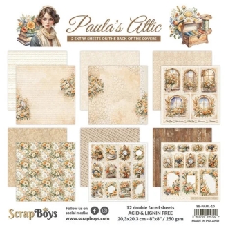 Paula's Attic 8x8" Paper Pad - Scrapboys