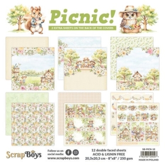 Picnic! 8x8" Paper Pad - Scrapboys