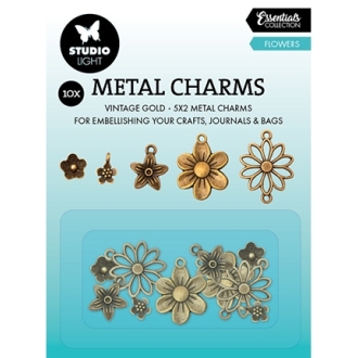 Metal Charms Flowers Consumables Nr.01 - Studio Light