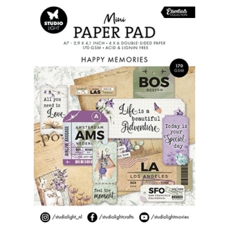 Mini Paper Pad Happy Memories Essentials Nr.301 - Studio Light