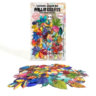 Timeless Foliage Ephemera Die-Cuts A6 Vibrant Leafscape - AALL & Create