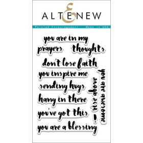 Painted Encouragement Clear Stamps