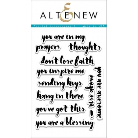 Painted Encouragement Clear Stamps