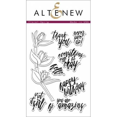 Floral Sprig Clear Stamps