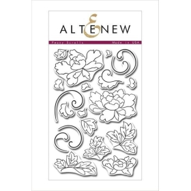 Peony Scrolls Clear Stamps