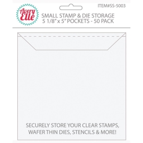 Small Stamp & Die Storage Pockets 5 x 5 " (50 stuks)