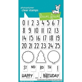 Celebration Countdown Clear Stamps