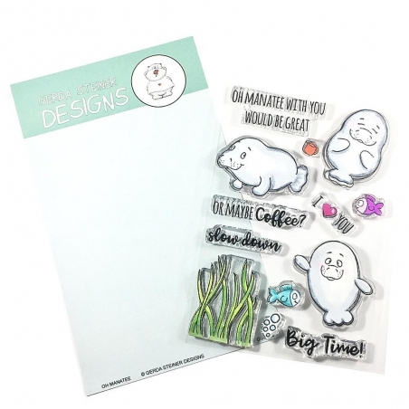 Oh Manatee 4x6 Clear Stamp Set