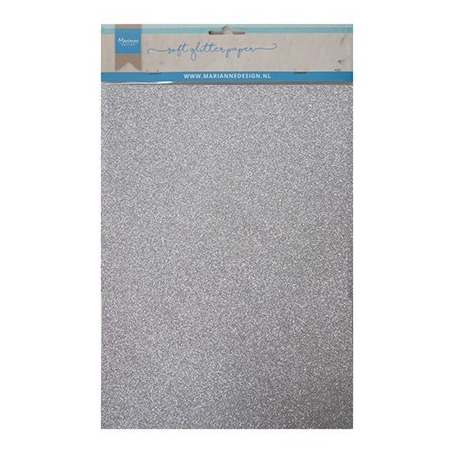 CA3142 - Soft Glitter Paper A5 - Silver