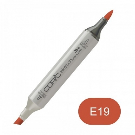 E19  - Copic Sketch Marker Redwood