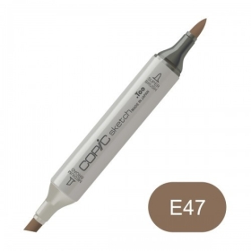 E47  - Copic Sketch Marker Dark Brown