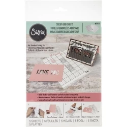 Sizzix - Sticky Grid Sheets 15.24cm x 21.59 cm