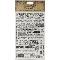 Idea-Ology Remnant Rubs Rub-Ons Specimen 4.75"X7.75" 2 vel