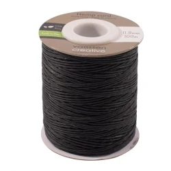 Hemp Koord Zwart 0,8mmx100m