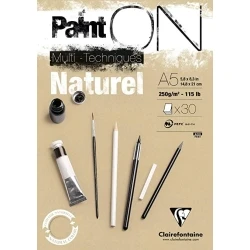 PaintON papier - Naturel A5 - 250 grams / 30 vel