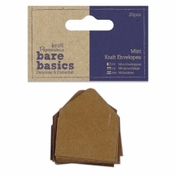 Mini Kraft Envelopes Brown (20pcs)