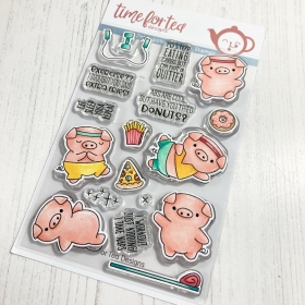 Workout Pigs Clear Stamp Set