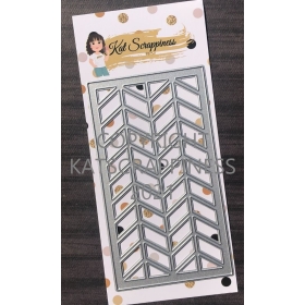 *Kat Scrappiness - MINI Slimline Chevron Coverplate Die