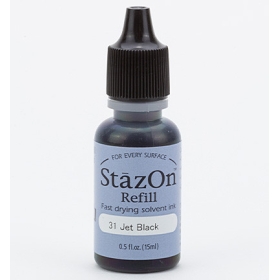 Stazon - Jet Black Re-inker