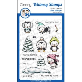 Whimsy Stamps - Penguin Winter