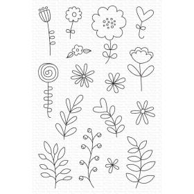 Floral Whimsy Clearstempels