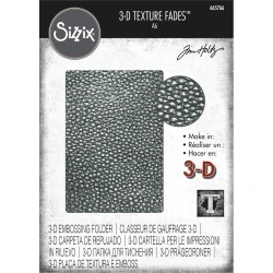 Sizzix 3-D Texture Fades Embossing Folder Cracked Leather