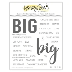 Honey Bee - Big Buzzword - 5x5" Clearstamp