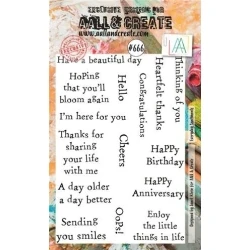 Everyday Sentiments - Clearstamp Set A6 - Aall & Create