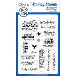 * Whimsy Stamps - Mermaid Moments Sentiments Clearstamps