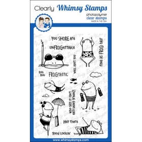 Whimsy Stamps - Beach Frogs...