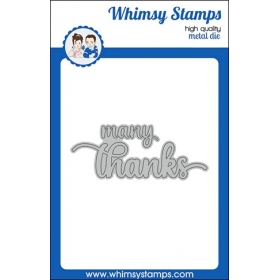 Whimsy Stamps - Many Thanks...