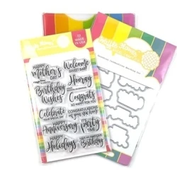 Waffle Flower - Essential Celebrations Combo Stamps & Dies