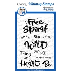 * Whimsy Stamps - Free Spirit Clearstamps