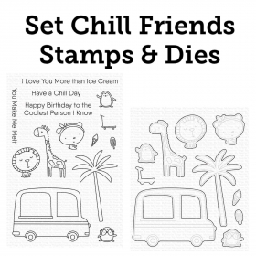 SET Chill Friends Stamps &...
