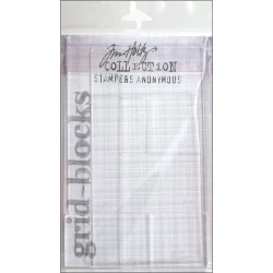 Tim Holtz - Acrylic Stamping Grid Blocks 9st.