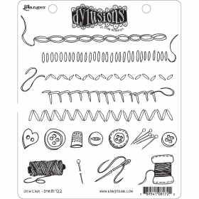 Dylusions Cling Stamp - Sew...