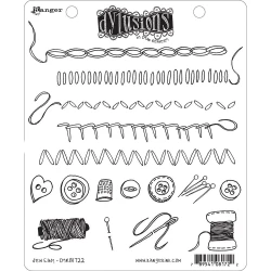 Dylusions Cling Stamp - Sew Easy