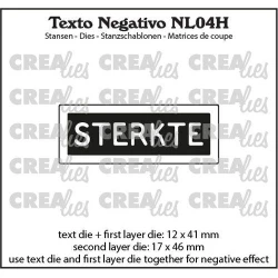 Crealies - Texto Negativo Die Sterkte