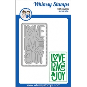 Whimsy Stamps - Peace Love...