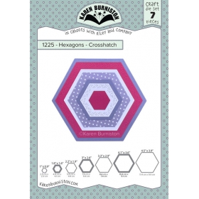 1225 - Hexagons - Crosshatch