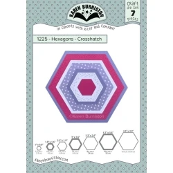 1225 - Hexagons - Crosshatch