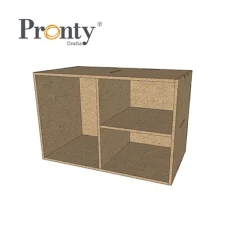 Pronty - Half Box Three Boxes - 4mm MDF / 220 x 150 x 130mm