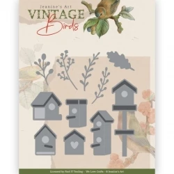 Dies - Jeanine's Art - Vintage Birds - Birdhouses