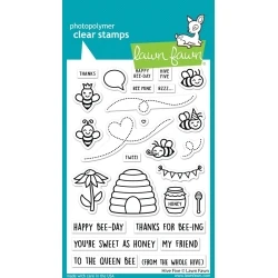 Hive Five - Clearstamps - Lawn Fawn