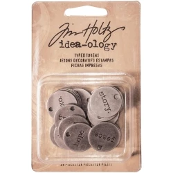 Tim Holtz - Typed Tokens (24pcs)