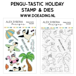 SET Pengu-Tastic Holiday Stamps & Dies - Alex Syberia Designs