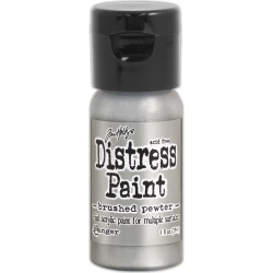 Brushed Pewter - Distress Paint Flip Top - Tim Holtz