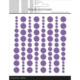 Adhesive Enamel Dots - Purple