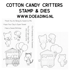 SET - Cotton Candy Critters - Stamps & Dies